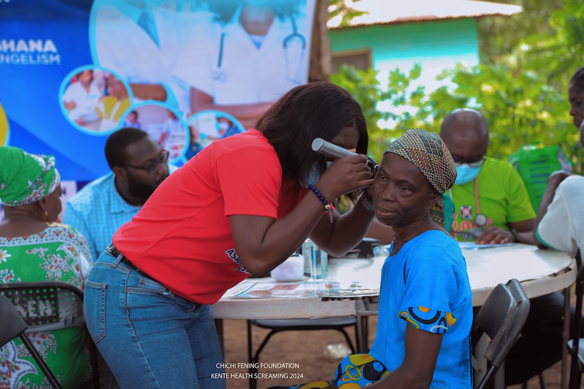 Free Medical Screening and Medical Care Provided at Kente in the Bekwai District