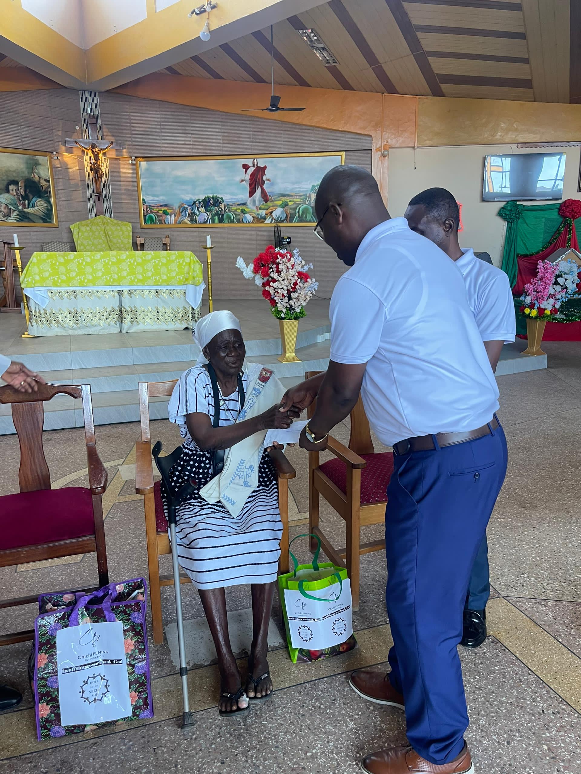 On Sunday, 28th Dec. 2025 Donation at Roman Catholic Church, St. Michael Parish, Ahodwo