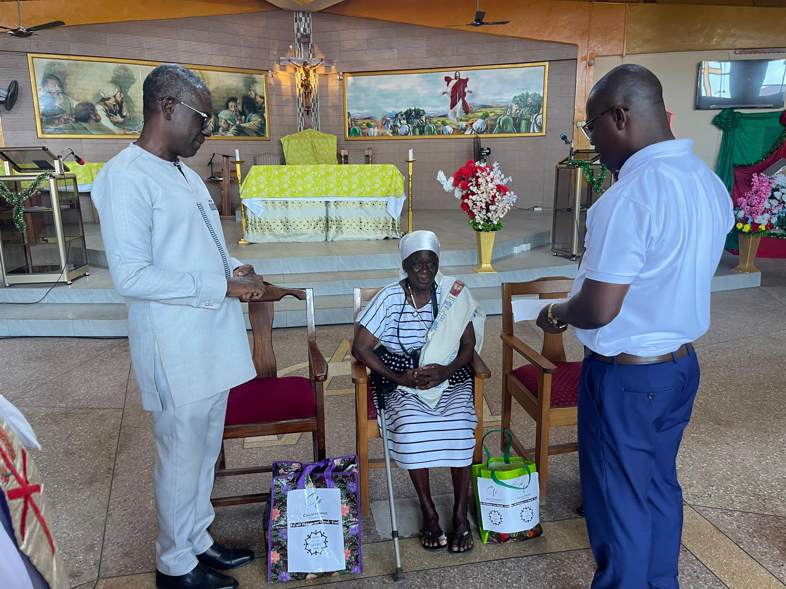 On Sunday, 28th Dec. 2025 Donation at Roman Catholic Church, St. Michael Parish, Ahodwo