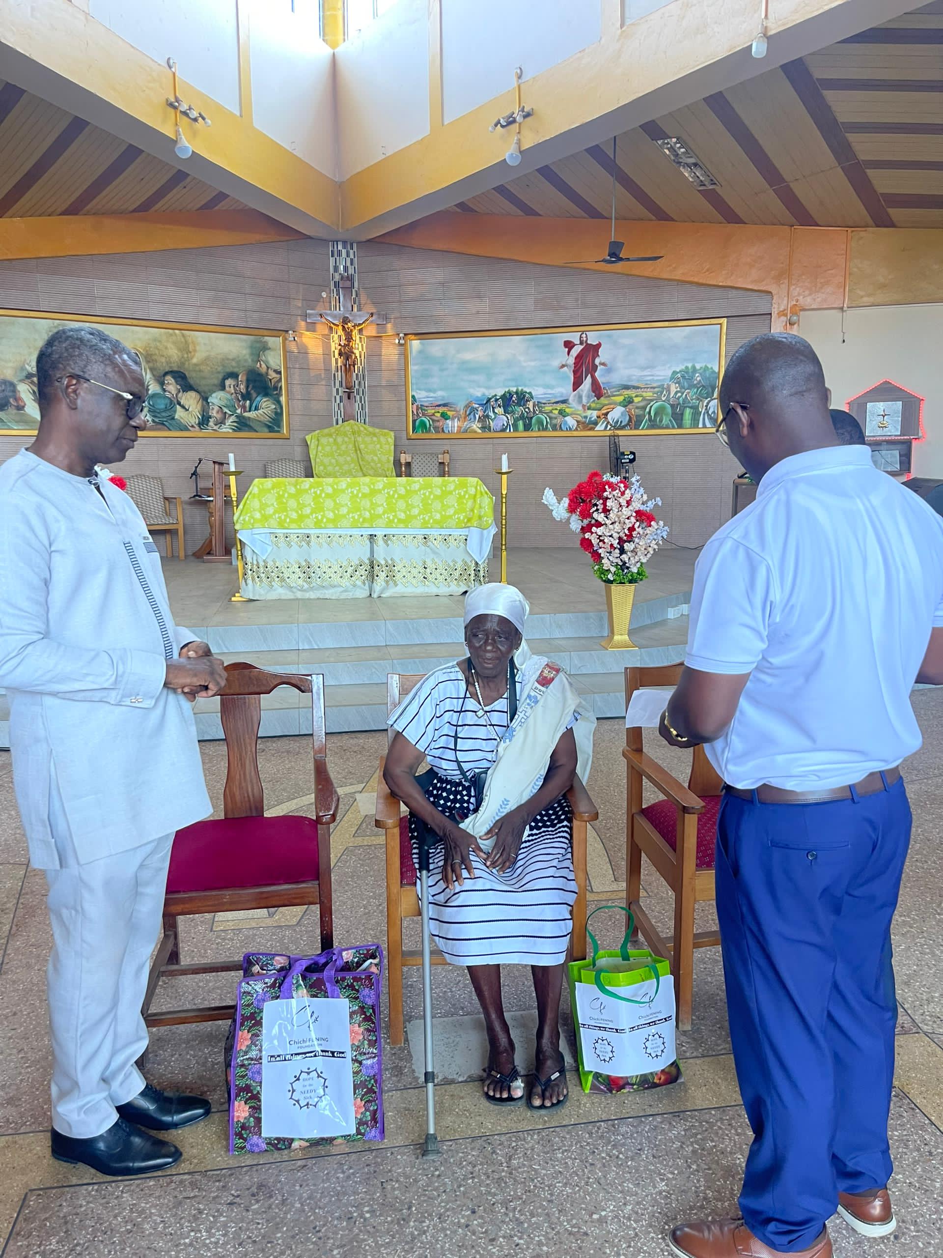 On Sunday, 28th Dec. 2025 Donation at Roman Catholic Church, St. Michael Parish, Ahodwo