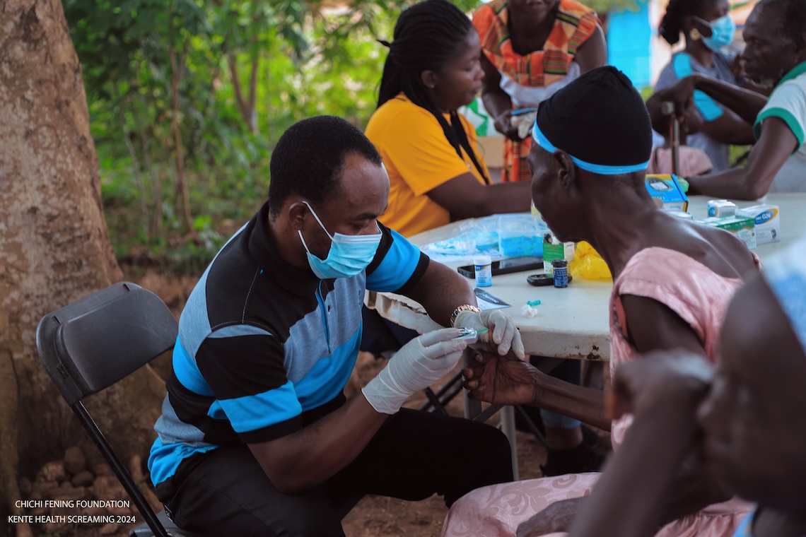 Free Medical Screening and Medical Care Provided at Kente in the Bekwai District