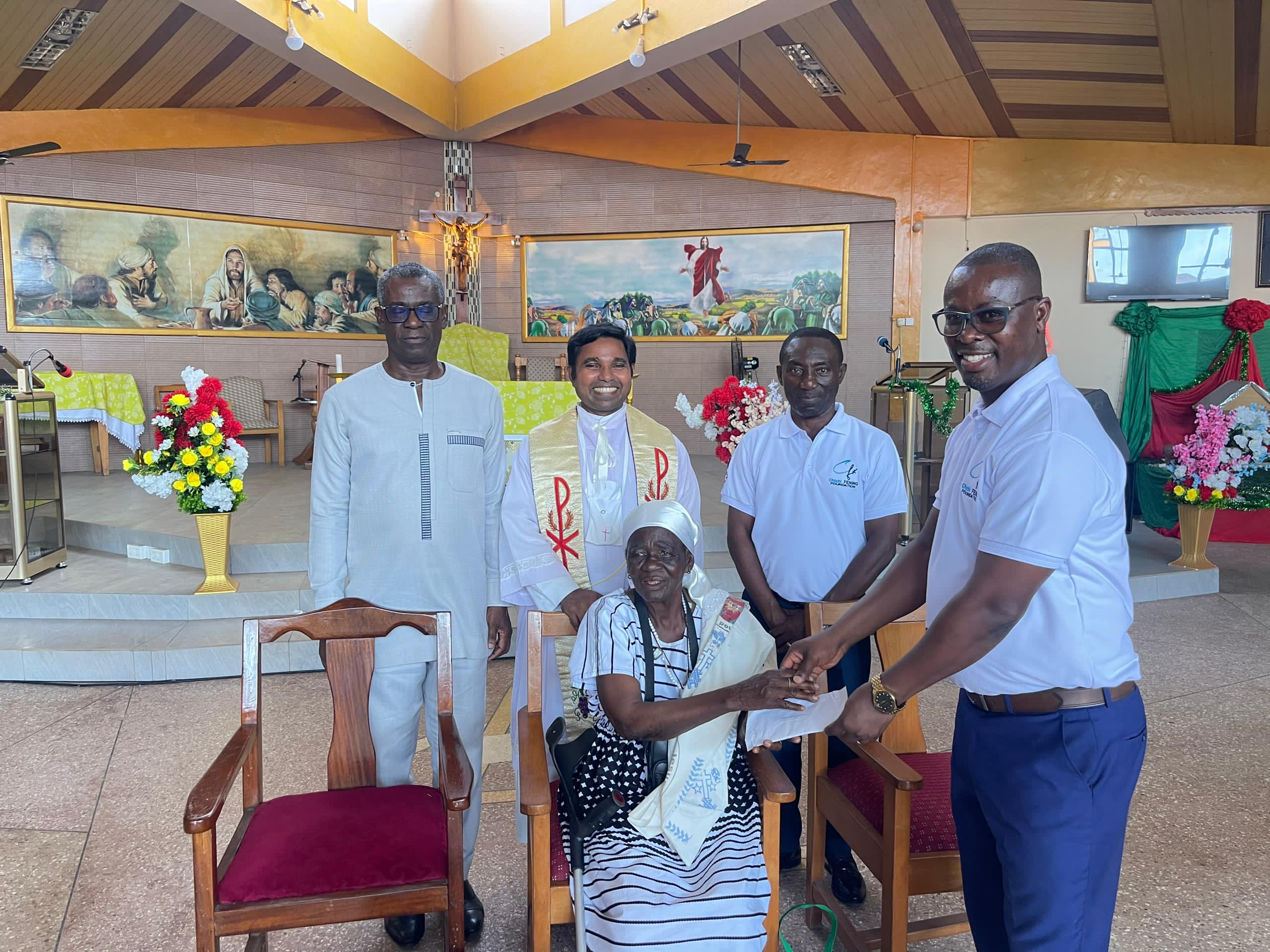 On Sunday, 28th Dec. 2025 Donation at Roman Catholic Church, St. Michael Parish, Ahodwo